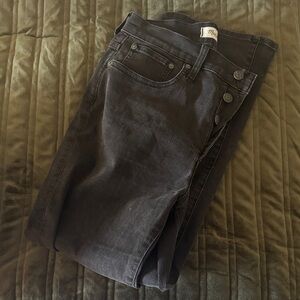 Madewell Women's Dark Gray Skinny Jeans